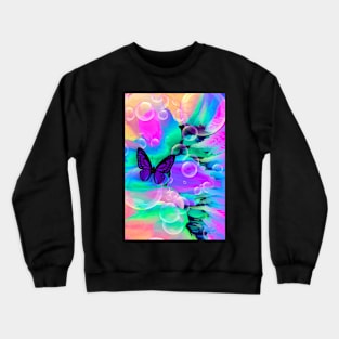 “Butterfly and Bubbles” Crewneck Sweatshirt